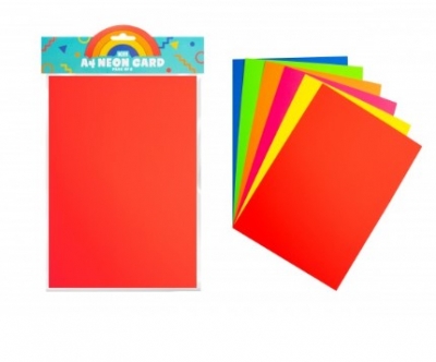 Oodles A4 Neon Craft Card 10 Pack