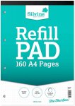 Silvine A4 Refill Pad Perforated 5mm Dot Grid 160 Pages