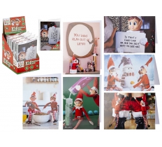 Photo Adult Elf Christmas Cards 24 Pack