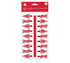 Christmas Contemp Peg Holders 18 Pack