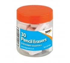 Tiger Small Pencil Erasers In A Tub X 30