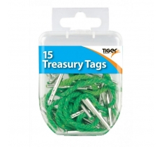 Tiger Essential 20 Treasury Tags Steel