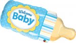 Qualatex 39" Welcome Baby Bottle Blue