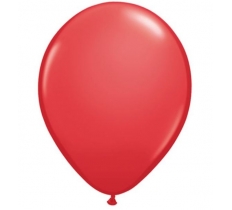16" Qualatex Round Red Latex Balloons 50 Pack