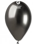 Gemar Pack 25 Latex Balloons Shiny Space Grey #090