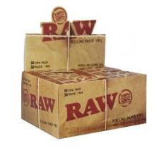 Raw Original Cigarette Paper Tips ( Roaches ) 50 Pack