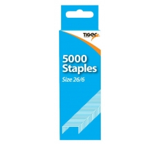 TIGER DISPENSER / HANGING BOX OF 5000 26/6 STAPLES REFILLS