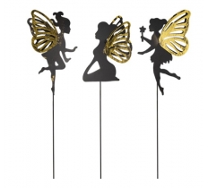 Fairy Silhouette Metal Garden Stake