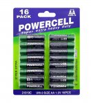 Powercell AA Battery 16 Pack