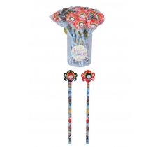 Pirate Pencils With Eraser Top X 24 ( 21p Each )