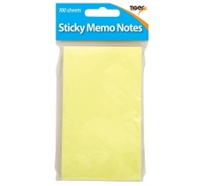 TIGER YELLOW 125MM X 75MM STICKY NOTES 100 PACK