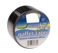 Ultratape Rhino 50mm X 10M Black Cloth Tape