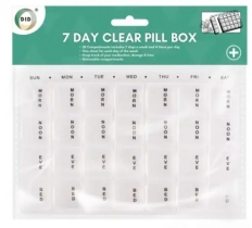 7 Day Clear Pill Box