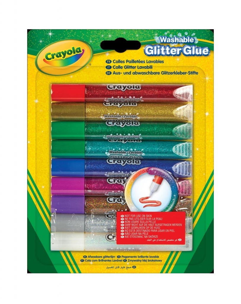 Crayola 9 Washable Glitter Glue ( 69-3527 ) - Click Image to Close