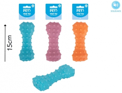 Pets Squeaky Vinyl Bone Dog Toy