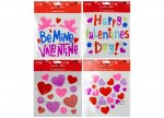 Love You More Valentines Window Gel Stickers
