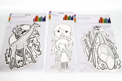 Pk12 Colour-In Card Shapes