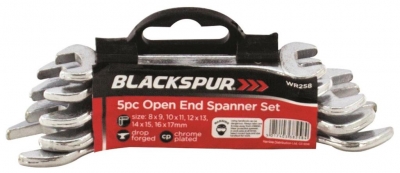 Blackspur 5Pc Open end Spanner Set ( mm Card )