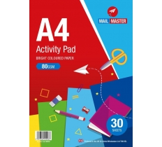 Mail Master A4 Activity Pad 80Gsm 30 Sheets