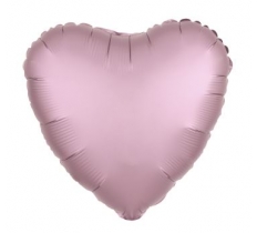 Amscan Metallic Pastel Pink Heart Standard Foil Balloons