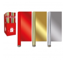 Christmas 1.5M Wrap Foil Mixed Plains ( Assorted Colours )