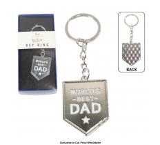 Dad In A Billion World's Best Dad Keyring