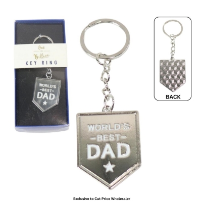 Dad In A Billion Worlds Best Dad Keyring