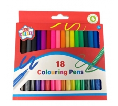 25PACK FIBRE TIP COLOURING PENS