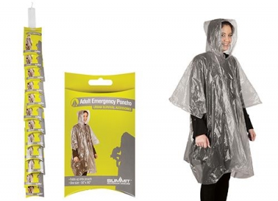 Summit Adult Emergency Poncho 50x80"