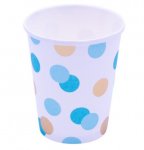 Blue & Gold Dots Paper Cups Pack Of 8