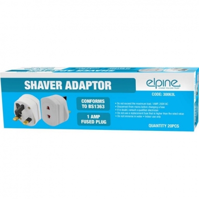 Shaver Adaptors 1 Amp ( 20 )