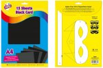 A4 Black Card 15 Sheets