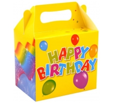 Happy Birthday Lunch Box 14cm X 9.5cm X 12cm