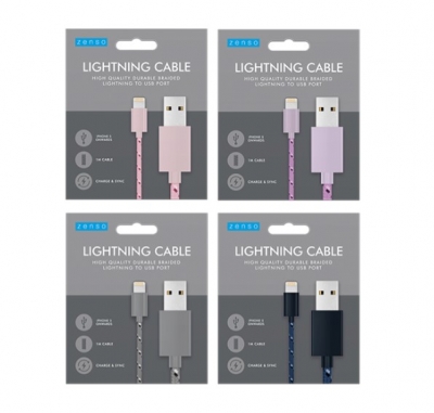 Lightning to USB Braided Cable 1M