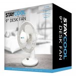 Lloytron Stay Cool 9" Oscillating (23cm) 25w Desk Fan