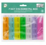 7 Day Coloured Pill Box