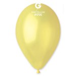 Gemar 13" Pack 50 Latex Balloons Metallic Baby Yellow #056