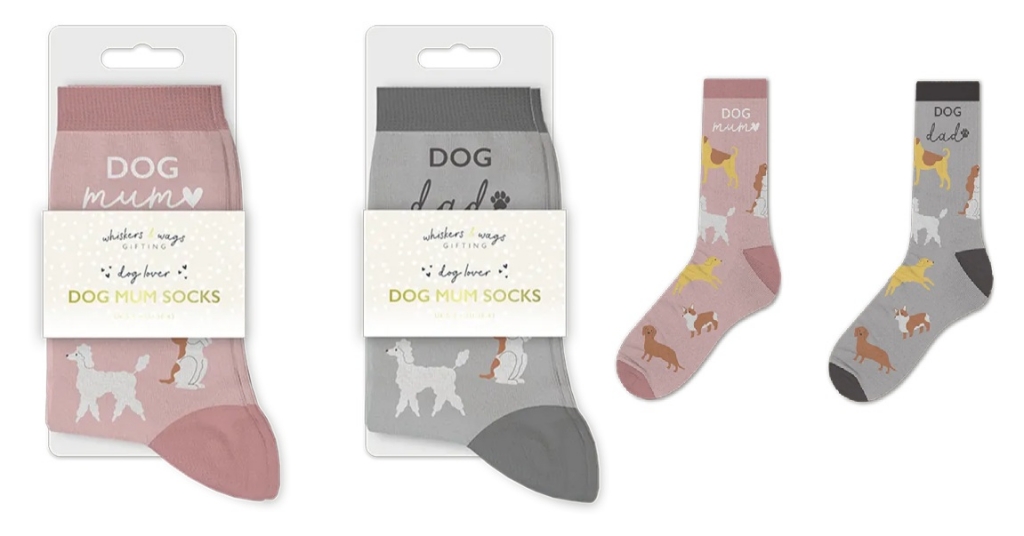 Dog Mum & Dad Socks - Click Image to Close