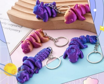 3D Printed Mixed Animal V2 Keyring Toy 2#
