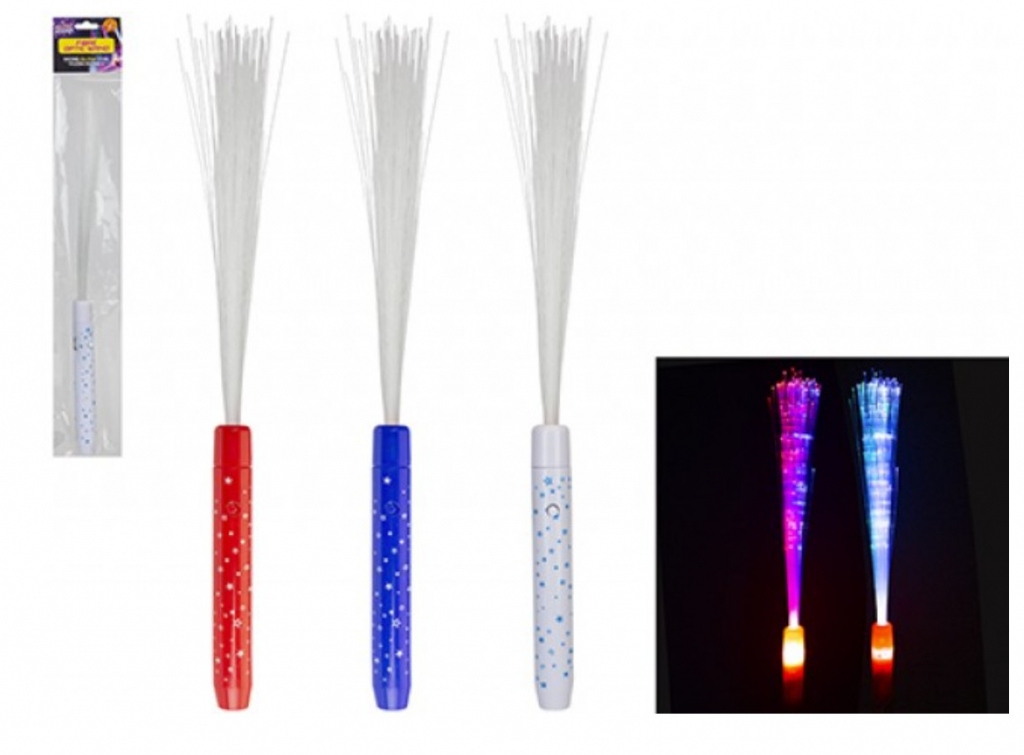 LED Light Up Fibre Optic Wand - Click Image to Close