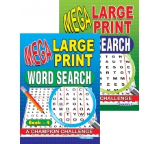 Mega Large Print Word Search Book 3 & 4