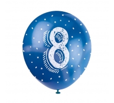 5 12" Number 8 Balloon