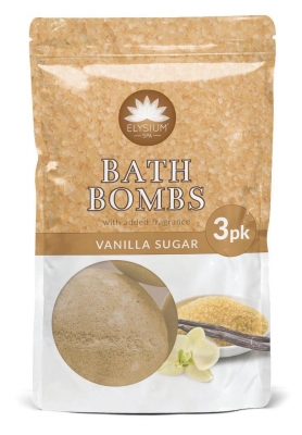 Elysium Spa Bath Bombs Vanilla Sugar 3 X 50G