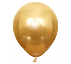 Kalisan 12" Mirror Gold Latex Balloon 50 Pack