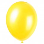 12" Premium Pearlized Balloons Cajun Yellow Pack Of 8