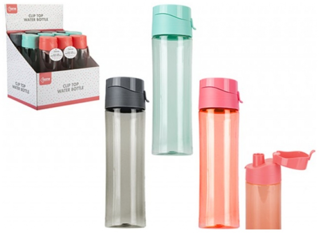 Clip Top Water Bottle - Click Image to Close