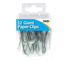 Tiger Essential 12 Giant Paper Clips