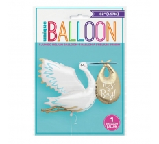 Stork It's A Boy Giant Foil Balloon 62"