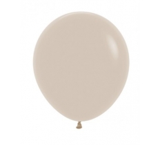 Sempertex 18" White Sand Latex Balloons 25Pack