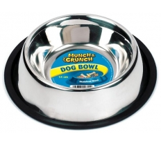 Anti-Skid Dog Bowl Steel 340ml